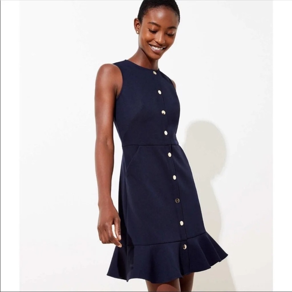 NWT Loft dress in navy
